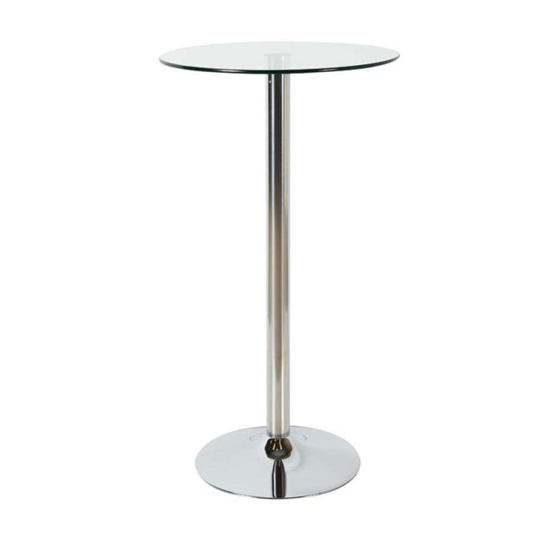 Bombo Two Adjustable Cocktail Table White - Electra Exhibitions
