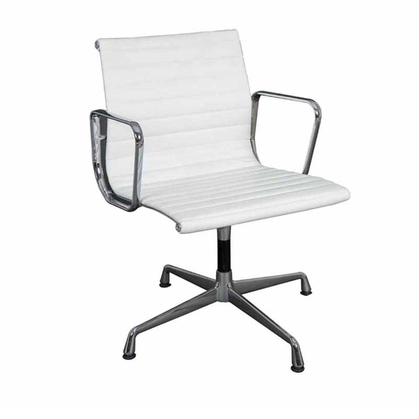 Tejari Office Chair with Wheels White - Electra Exhibitions