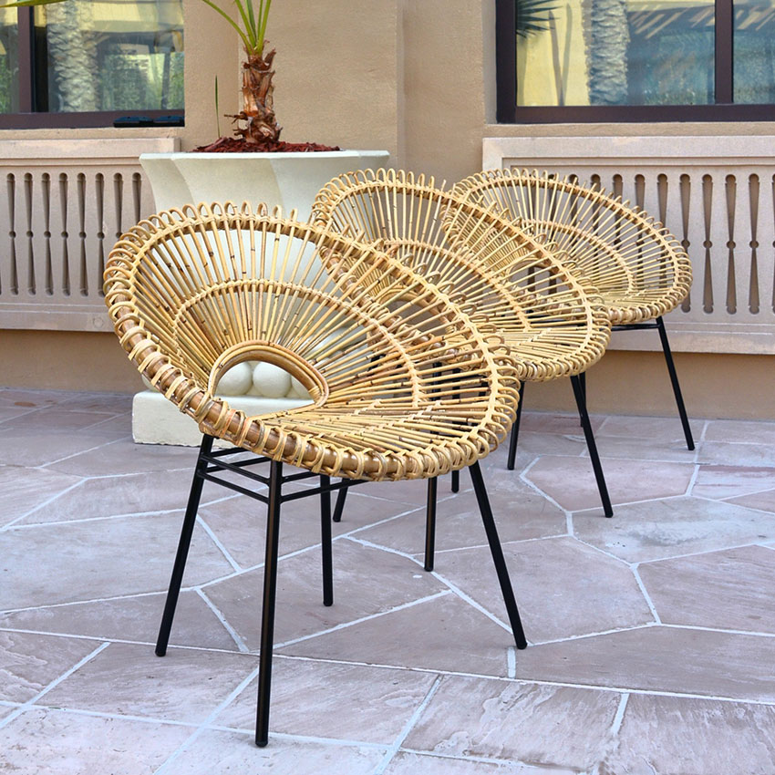 Tropical Rattan Chair Electra Exhibitions