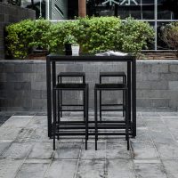 Black Industrial Cocktail Set - Furniture Rental