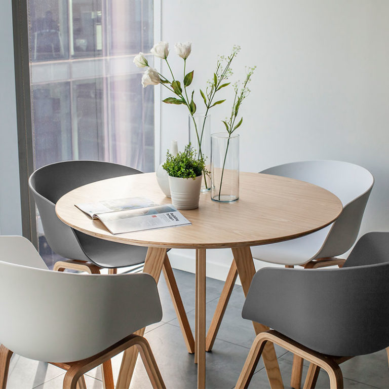 Scandinavian Table Set - Furniture Rental Dubai