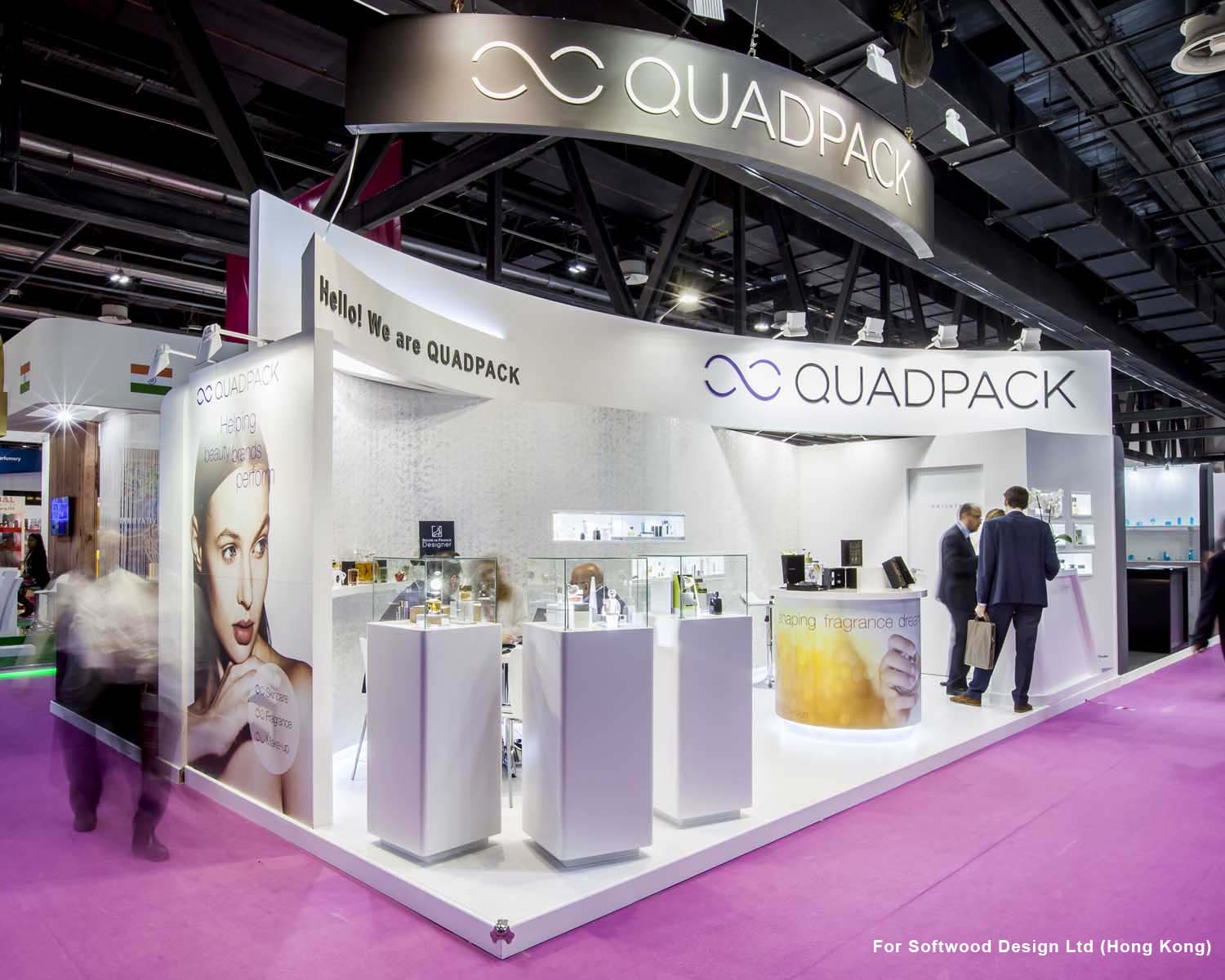 Softwood (Quadpack) Exhibition Stand at Beauty World 2016