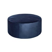 PRUBF_Round Ottoman_Dark Blue