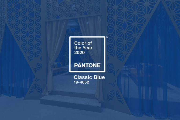 Pantone Color 2020 Classic Blue for Events and Exhibitions