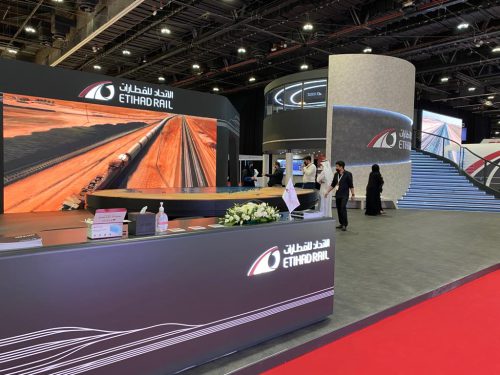 Etihad Rail at Middle East Rail 2022 - electra exhibitions