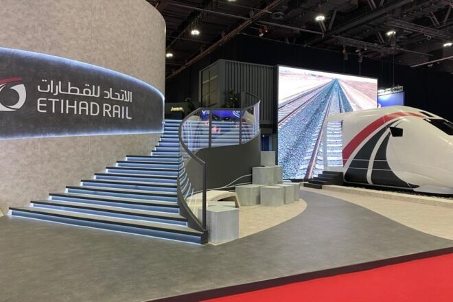 Etihad Rail Exhibition Stand at Middle East Rail