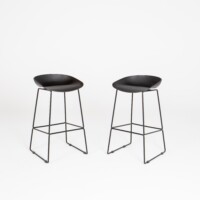 Contemporary bar stool black- Electra Solutions