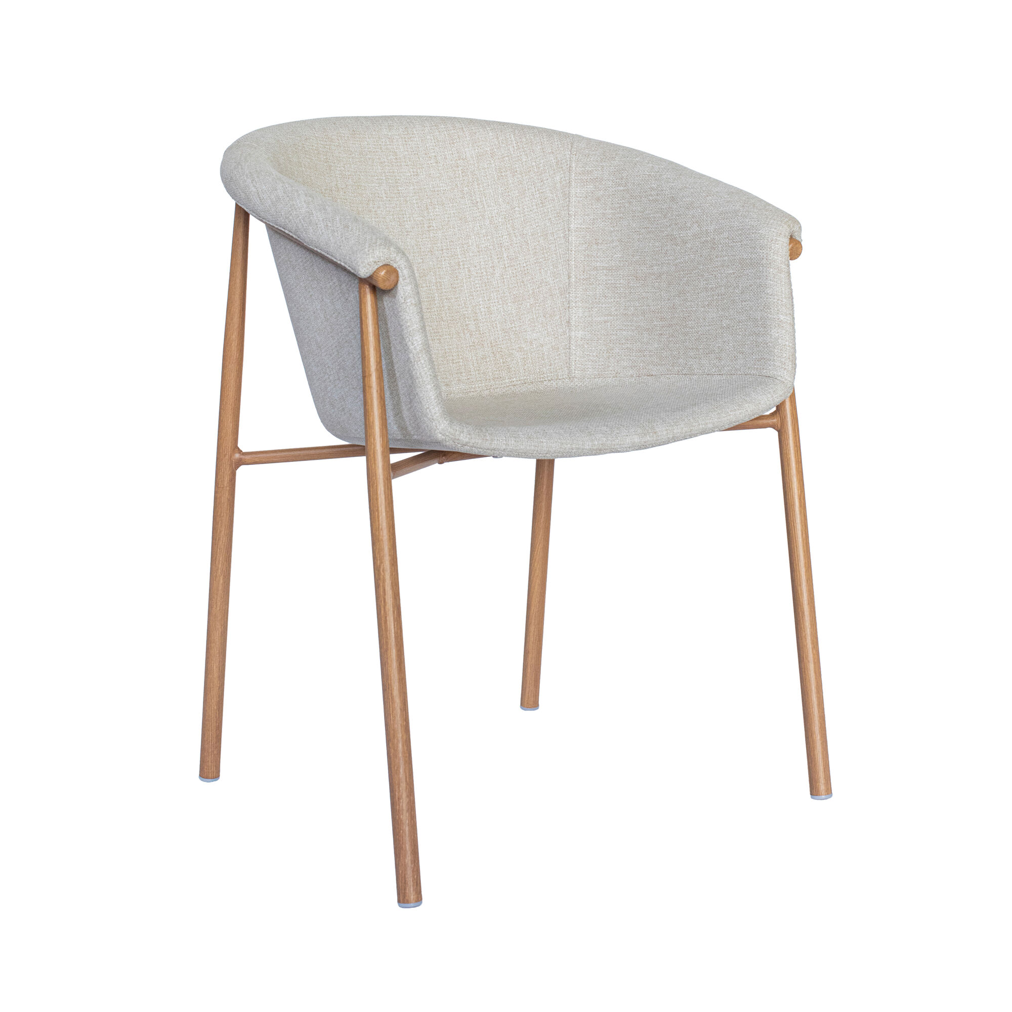 DALIA ARMCHAIR - BEIGE/WOOD
