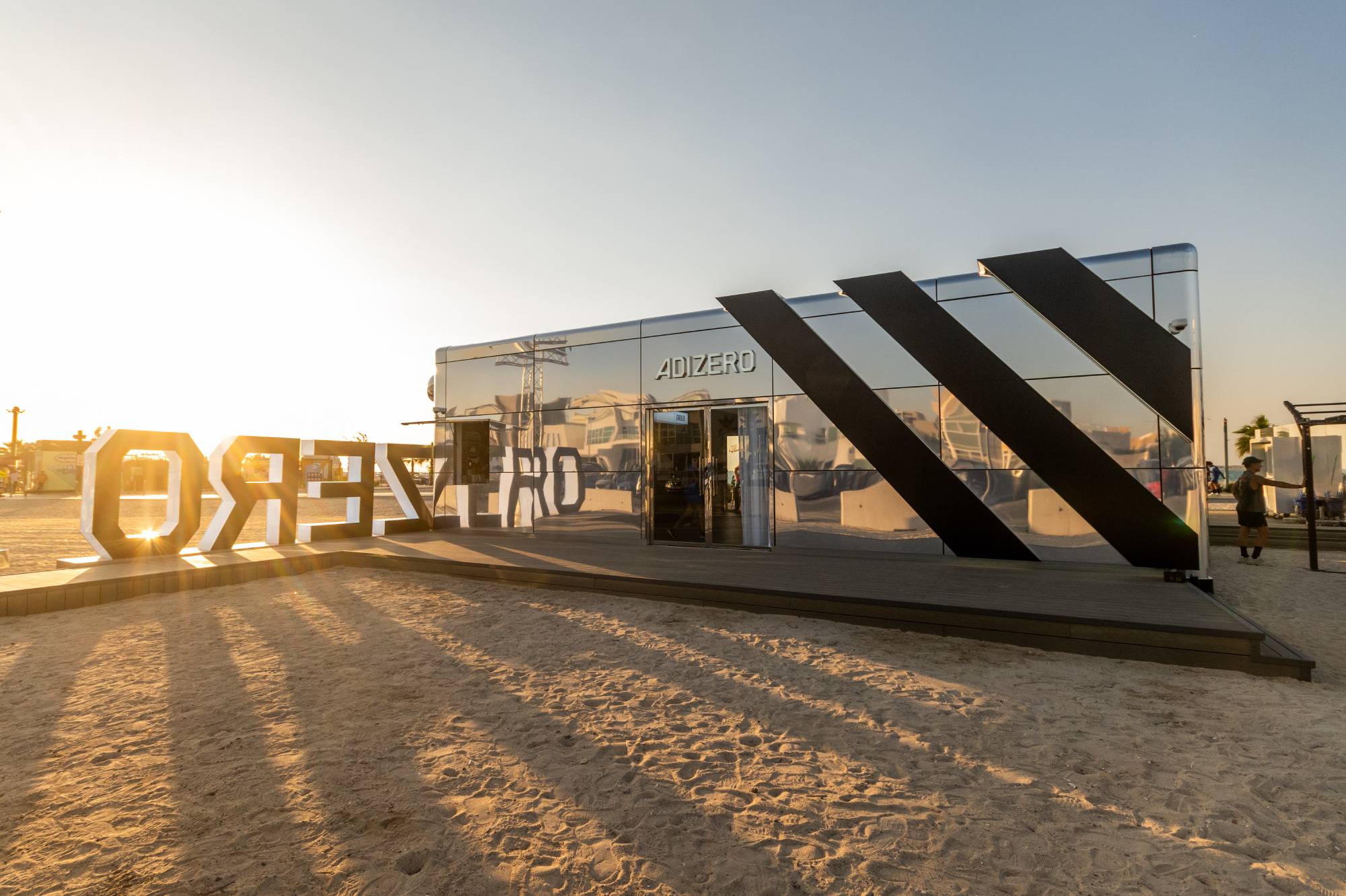 Adizero outdoor pop-up store
