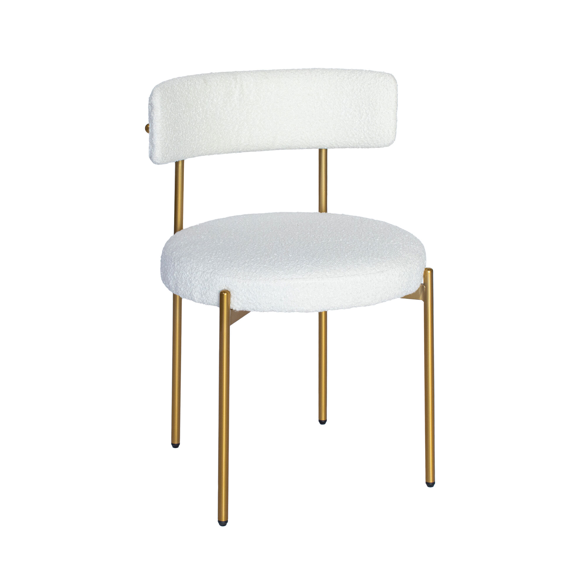 JEDDAH CHAIR - WHITE/GOLD