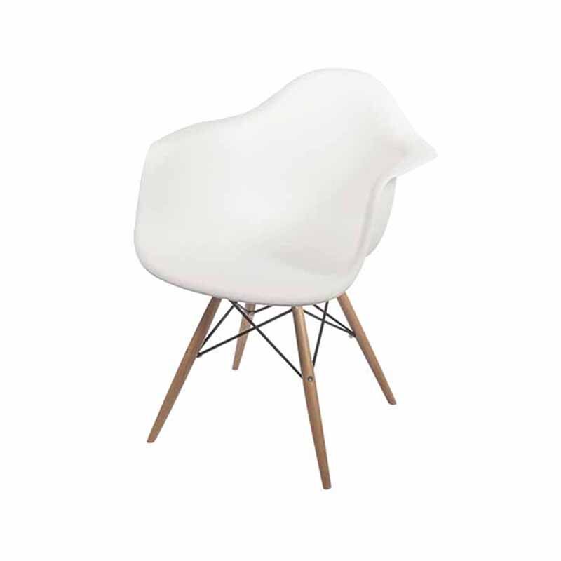 CHARLES ARMCHAIR MATTE - WHITE