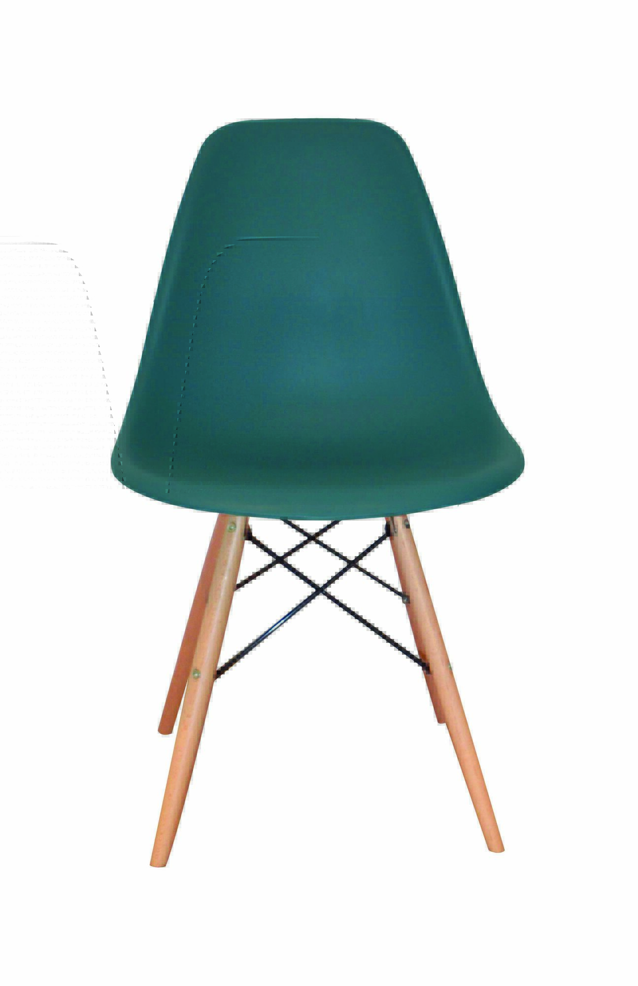 CHARLES CHAIR MATTE - BLUE GREEN