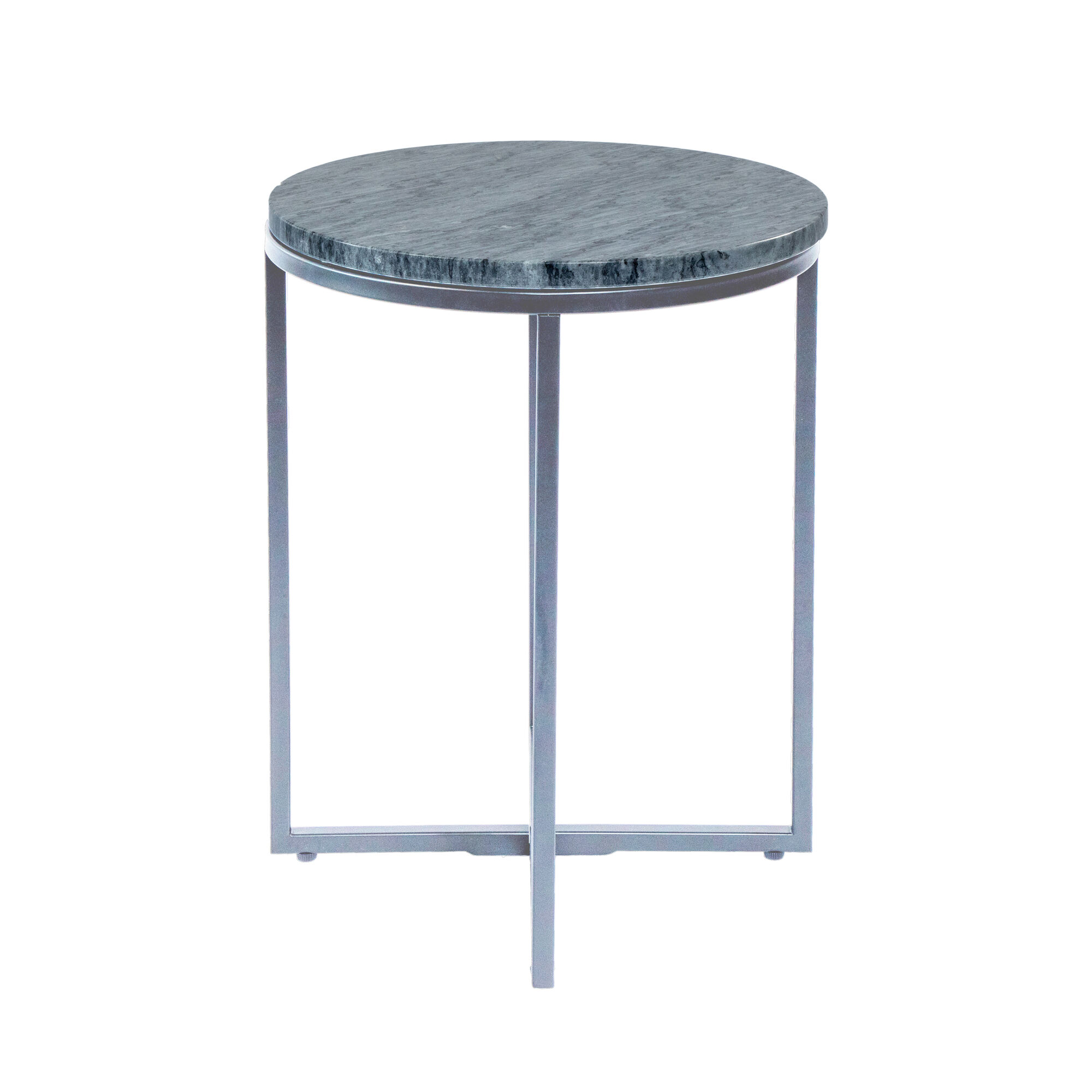 Basma Coffee Table - Chrome/Black