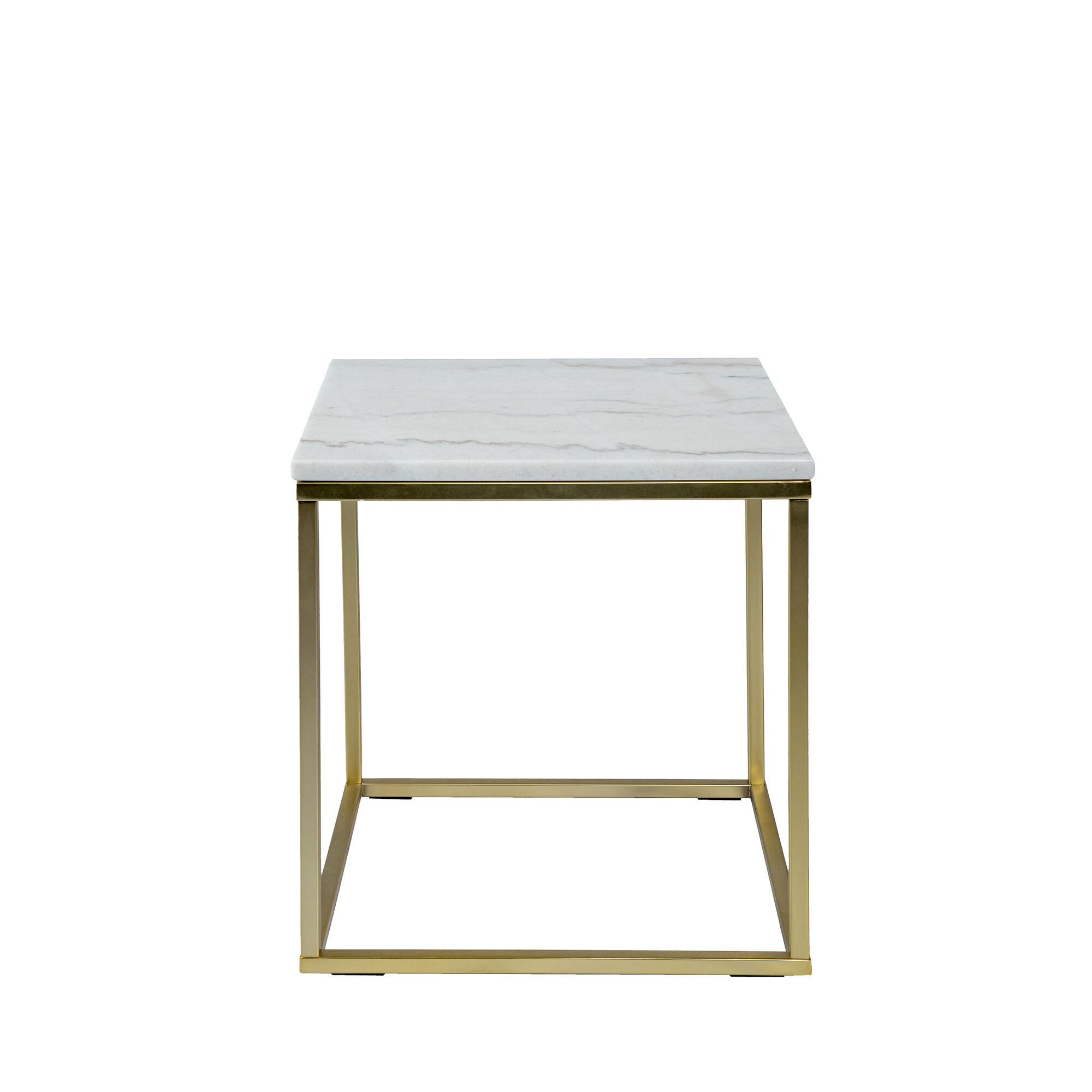 William Coffee Table - Gold/White