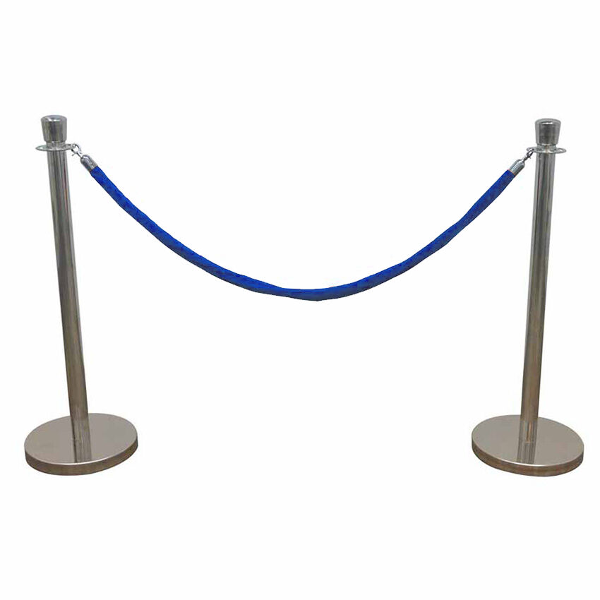 POLE SILVER + BLUE ROPE