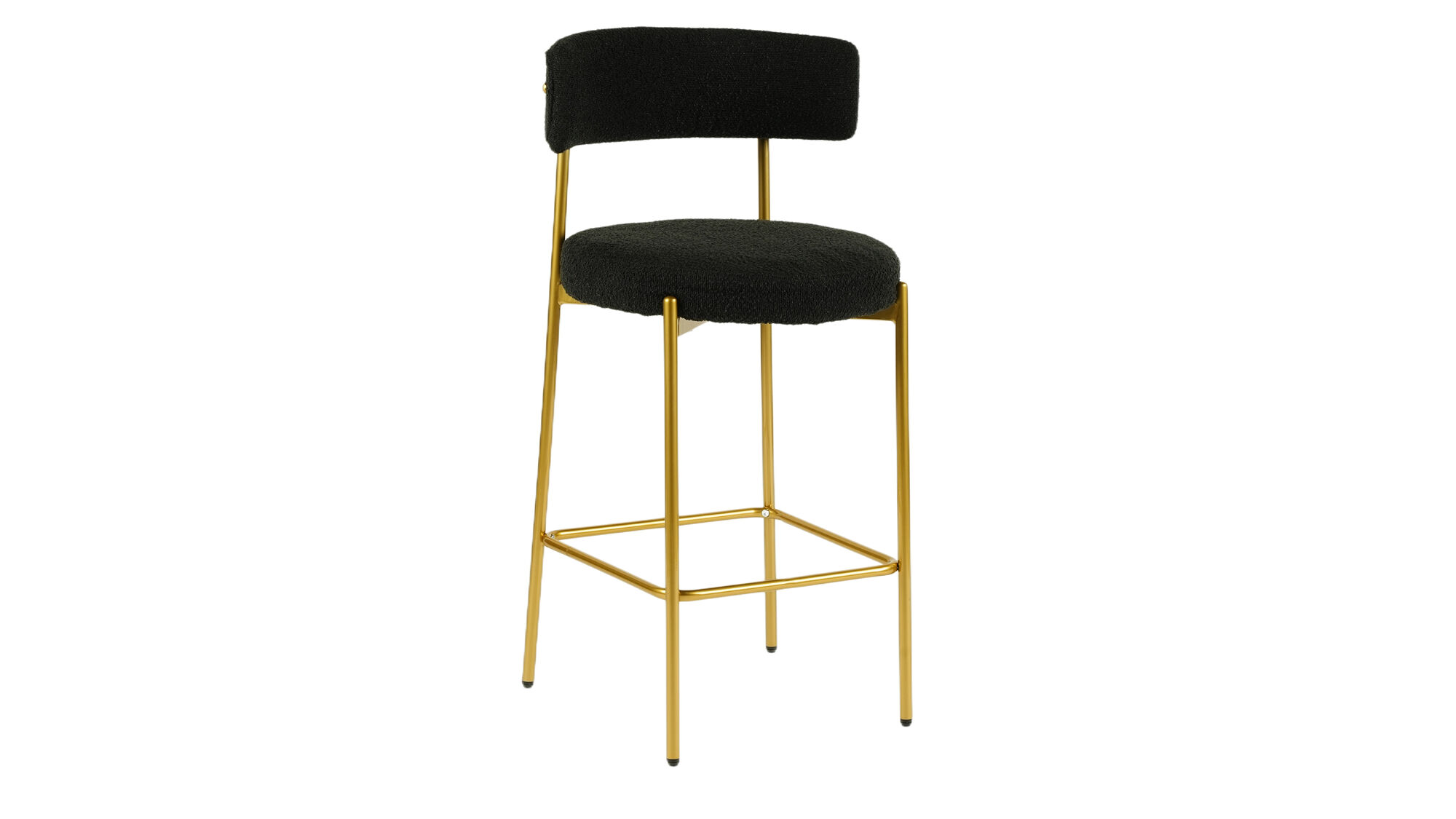 JEDDAH BAR STOOL - GOLD/BLACK