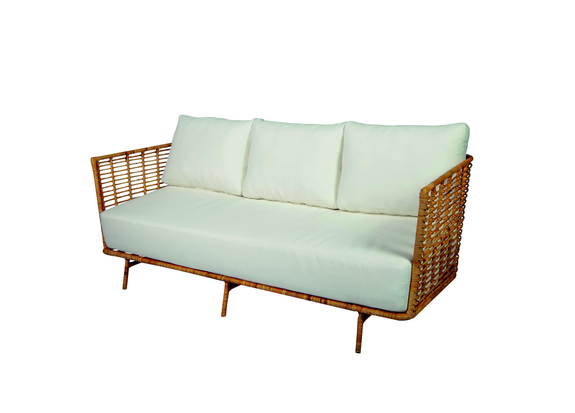 LOLAH RATTAN 3-SEATER SOFA