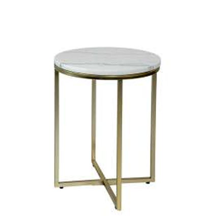 Basma Coffee Table - Gold/White