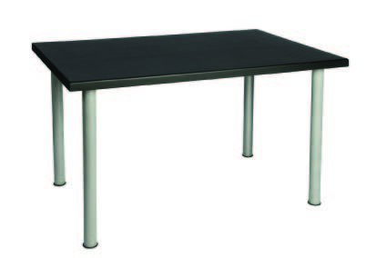 RECTANGULAR TABLE - BLACK (120x80CM)
