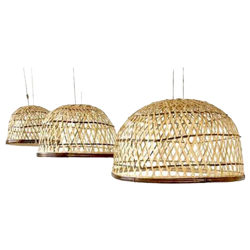 RATTAN HANGING LAMP LARGE