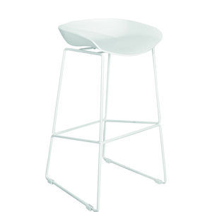 CONTEMPORARY BAR STOOL - WHITE