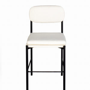 JEDDAH BAR STOOL - BLACK/WHITE