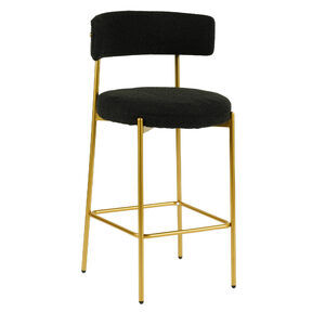 JEDDAH BAR STOOL - GOLD/BLACK