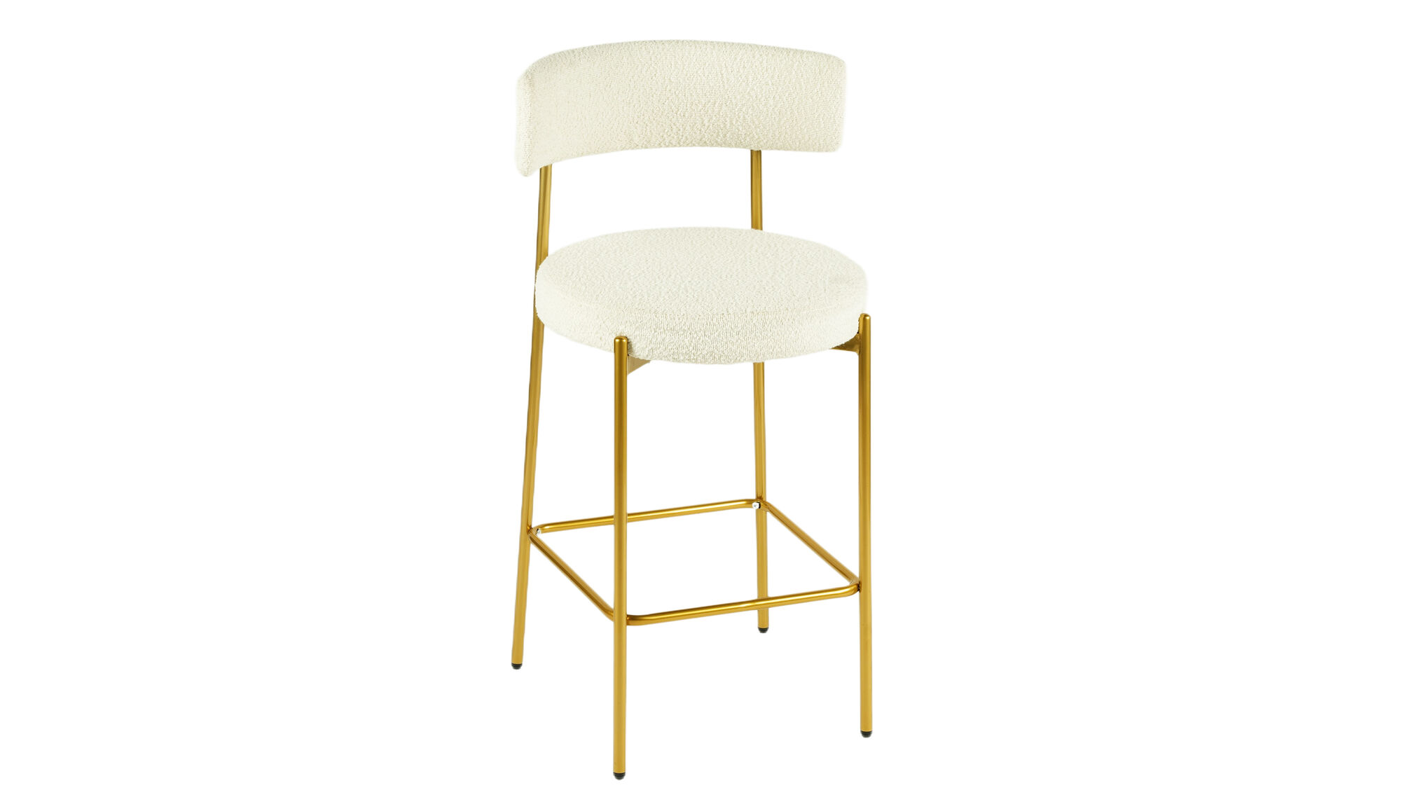 JEDDAH BAR STOOL - GOLD/WHITE