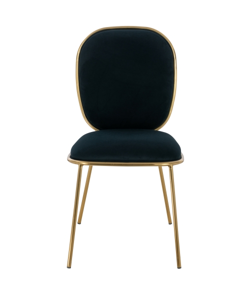 Amira Dining Chair Gold - Black