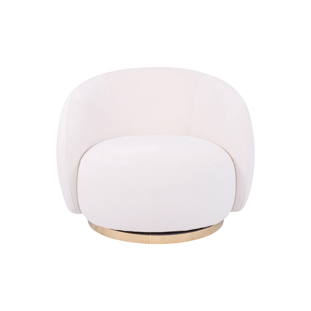 Luna Curved Armchair – Beige