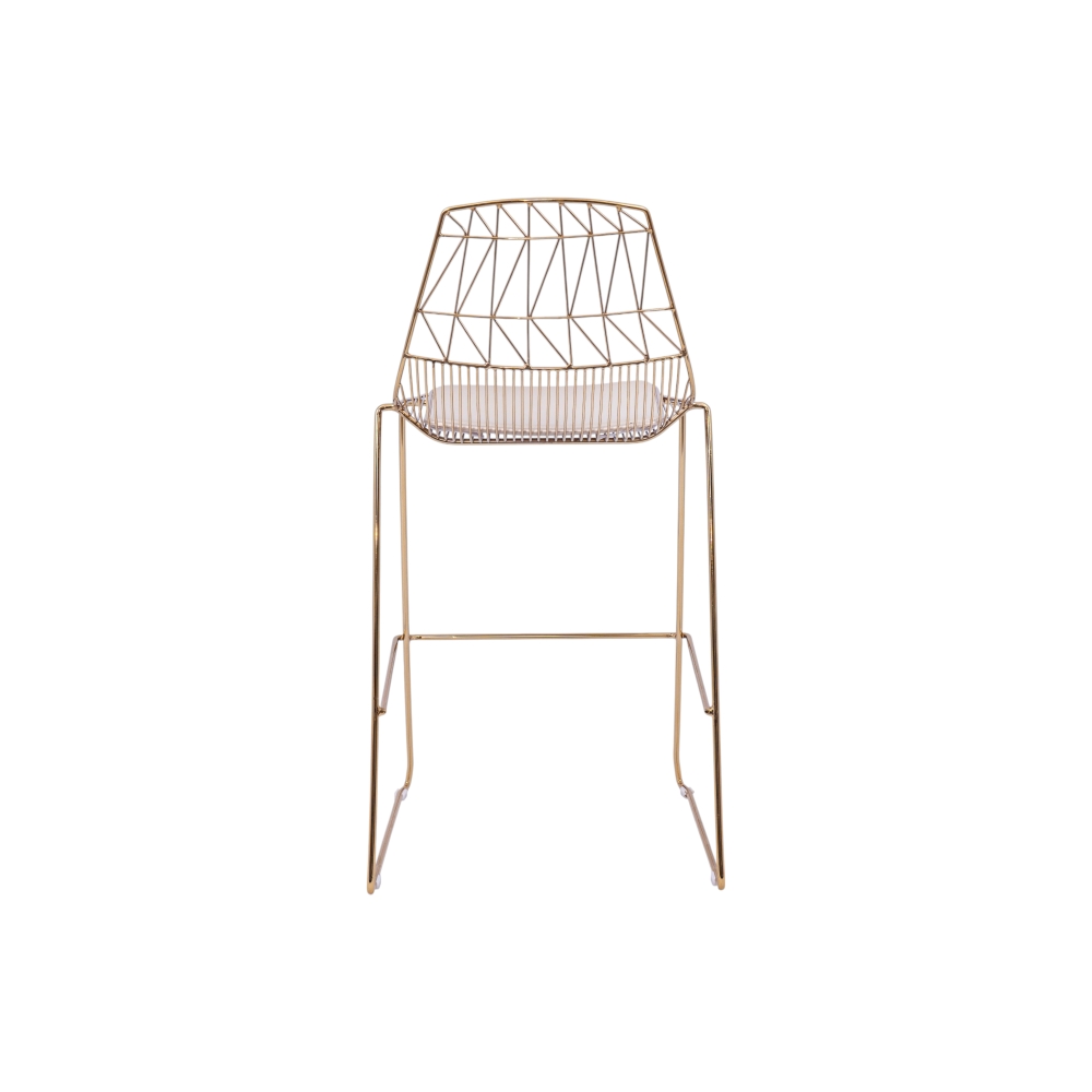 Geometric Stool Gold
